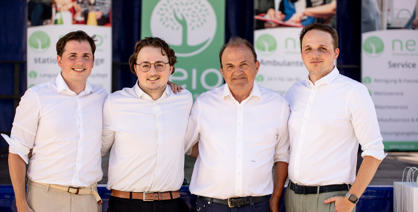 Gründer Konstantinos Boulbos mit seinen Söhnen Stefan, Nikolas und Alexander